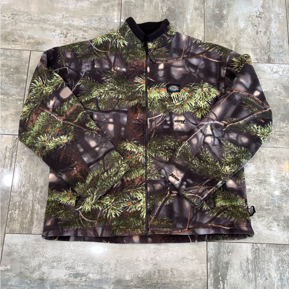 Dickies Green Camo Fleece Jacket
